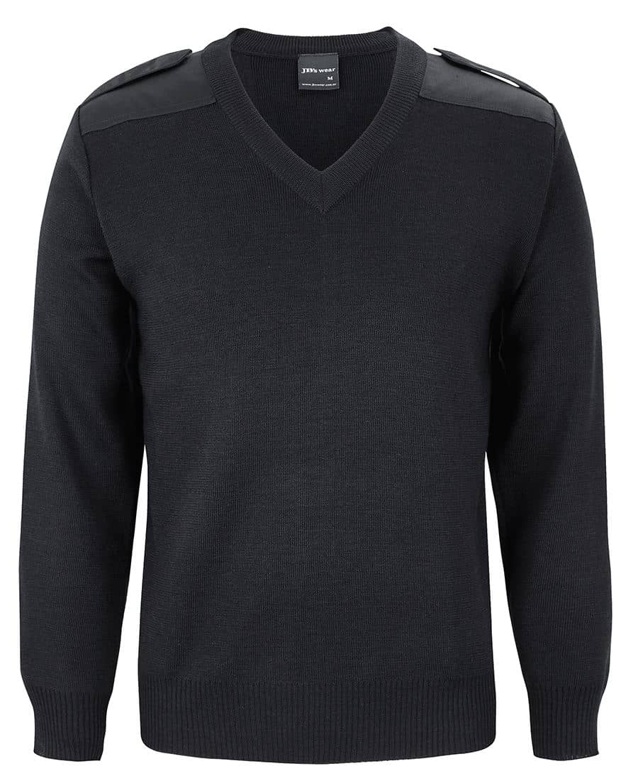 JB's Knitted Epaulette Jumper - 6EJ - Image 3