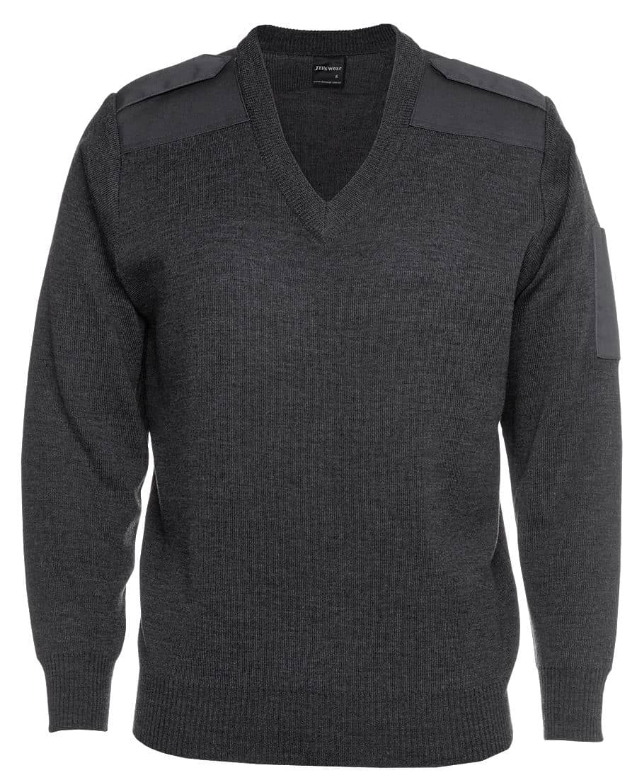 JB's Knitted Epaulette Jumper - 6EJ - Image 2