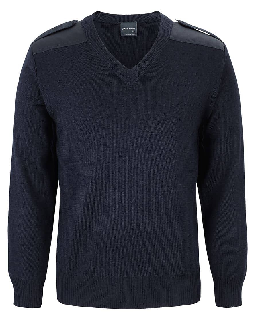 JB's Knitted Epaulette Jumper - 6EJ - Image 4