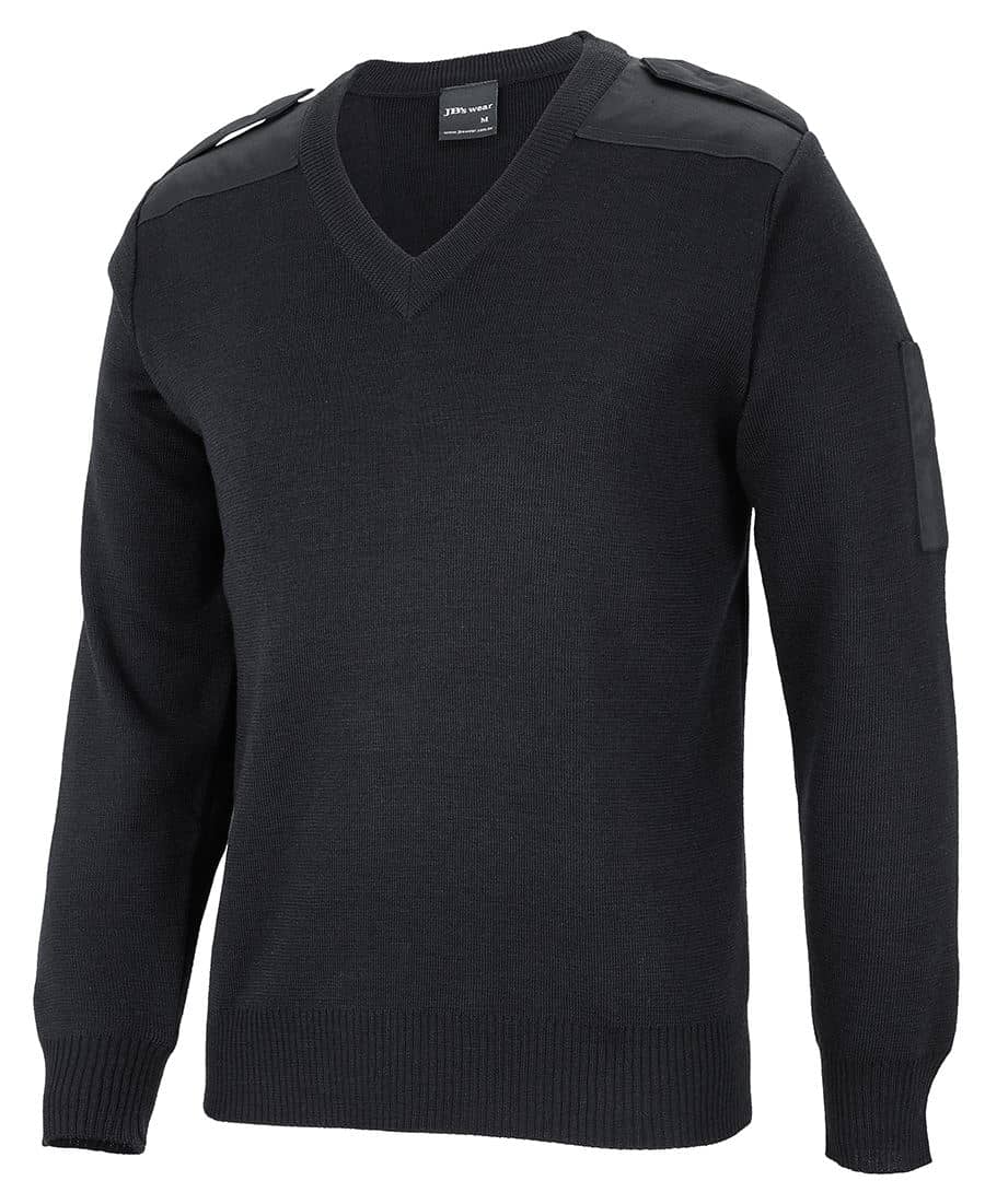 JB's Knitted Epaulette Jumper - 6EJ