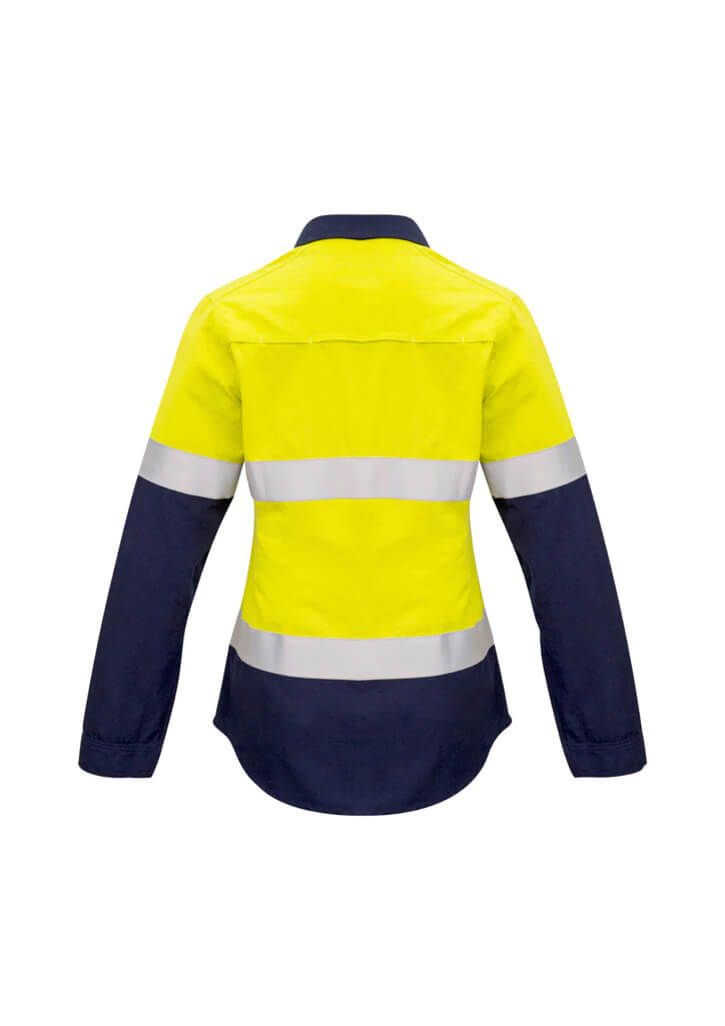 Syzmik Womens Fr Closed Front Hooped Taped Spliced Shirt ZW131 - Image 5