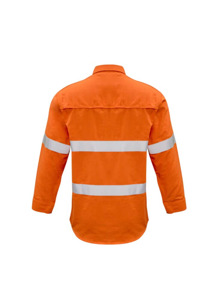 Syzmik Mens Fr Closed Front Hooped Taped Shirt ZW134 - Image 2
