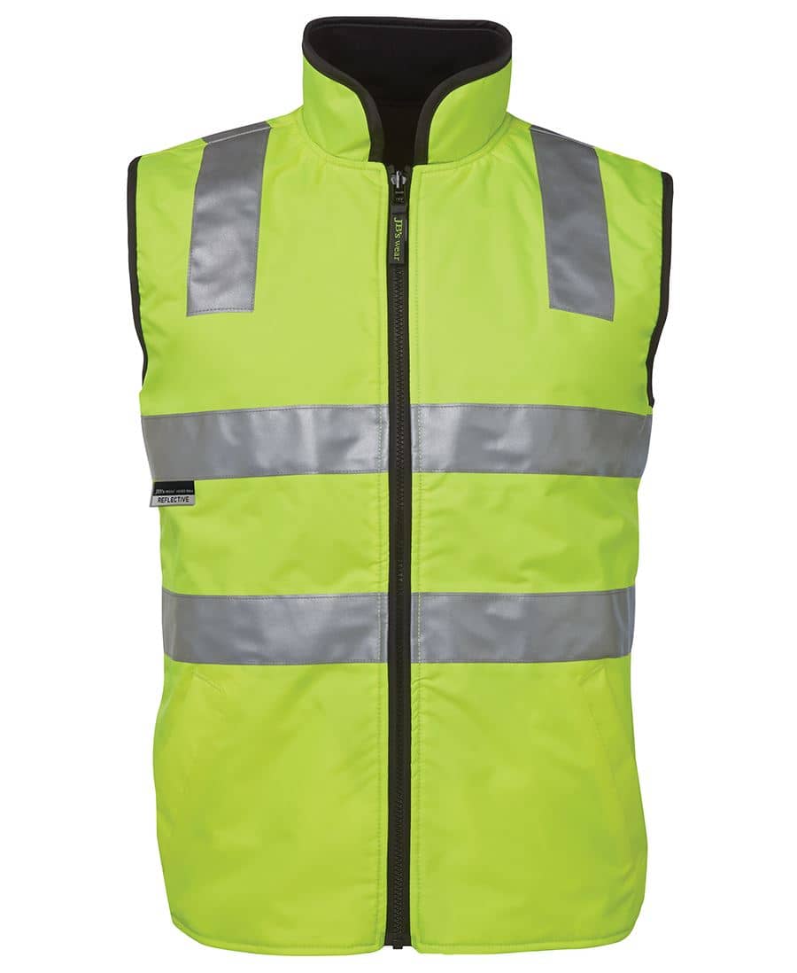 Jb's Wear Hi Vis (D+N) Reversible Vest - 6D4RV - Image 4