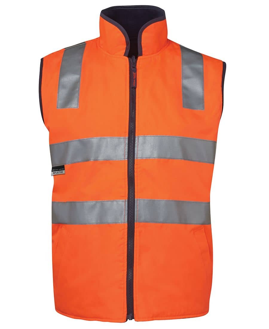 Jb's Wear Hi Vis (D+N) Reversible Vest - 6D4RV - Image 3