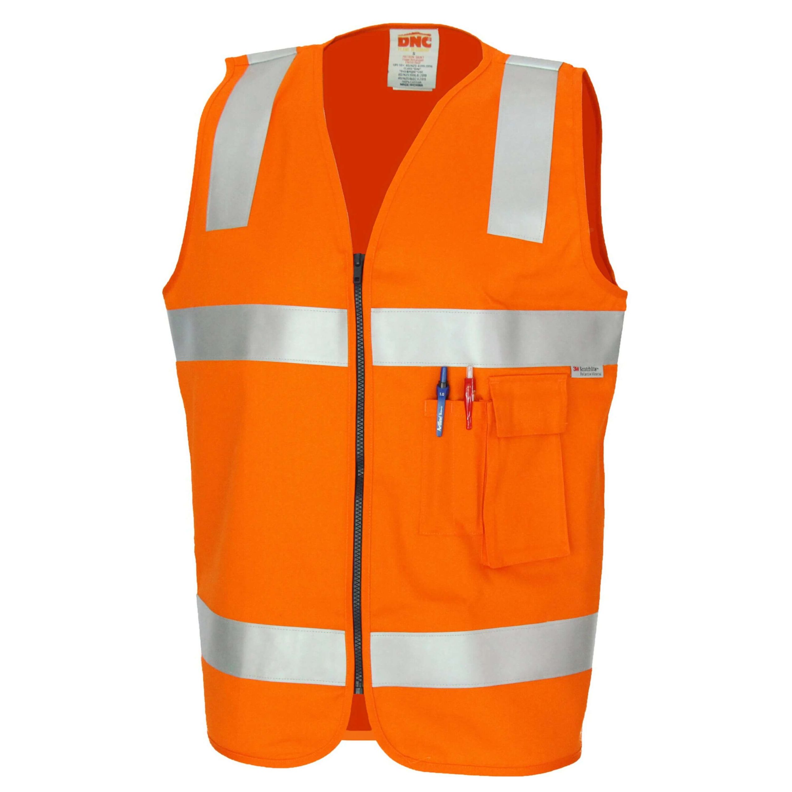 DNC Patron Saint Flame Retardant Safety Vest with 3M F/R Tape 3410 - Image 2